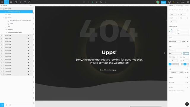Radial gradients and vectors - designing a 404 page in figma смотреть онлайн