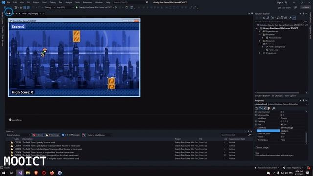 C# Projects - Create a Gravity Run Game with Windows Form in Visual Studio смотреть онлайн