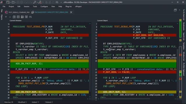 PLSQL Developer 3.9 Compare to. GIT смотреть онлайн
