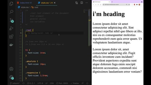 CSS3 Full Course[4K] - 59 | :Root Pseudo Class Selector Explained | Pseudo Class Selector Telugu смотреть онлайн