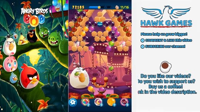 Angry Birds Stella POP Bubble Shooter Level 470 - Walkthrough, No Boosters смотреть онлайн