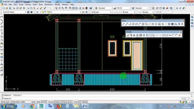 398 T. DEPAN RUMAH PERISAI TUNGGAL A AUTOCAD смотреть онлайн