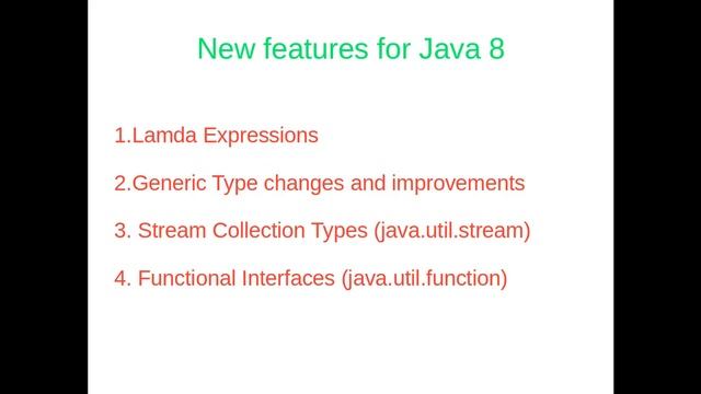 Java 8 Features смотреть онлайн