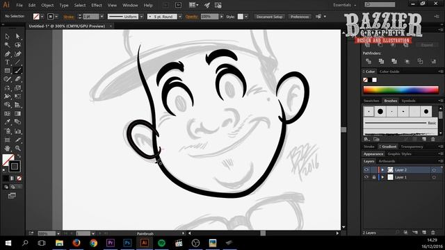 Tutorial How to use pen tablet in Adobe Illustrator Complete with English Subtitle смотреть онлайн