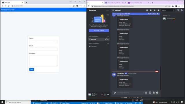 React Form Validation on Discord Webhook Part 2 смотреть онлайн