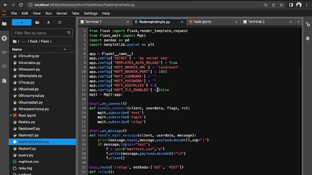 Flask MQTT Framework dengan Visualisasi Data dan Module Relay Part 2 смотреть онлайн