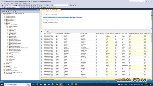 How to get list of all columns in database tables using T-SQL in SQL Server 2022 смотреть онлайн
