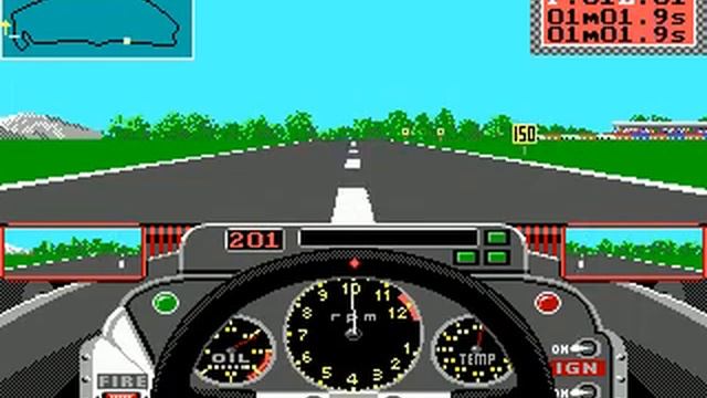 Grand Prix Circuit (DOS PC) 1988 / Accolade / Demo-Play смотреть онлайн