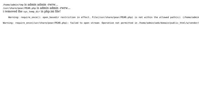 DevOps & SysAdmins: How to open access to PEAR directory in php , CentOs? смотреть онлайн