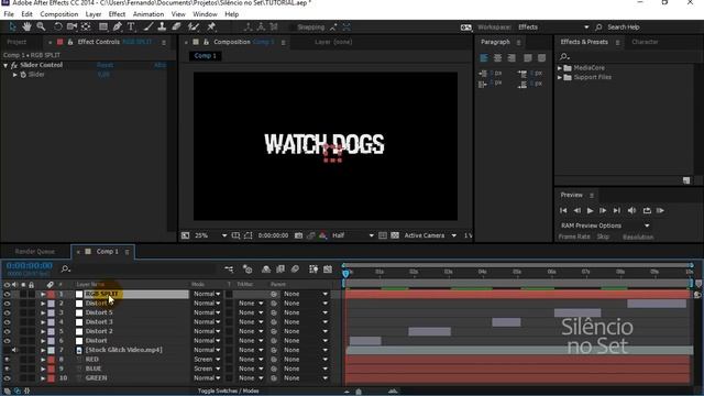 Tutorial: Adobe After Effects - Como fazer efeito de Glitch (Watch Dogs 2) смотреть онлайн