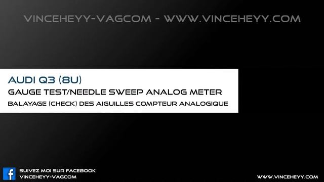 Audi Q3 (8U) - GAUGE TEST/NEEDLE SWEEP ANALOG METER смотреть онлайн