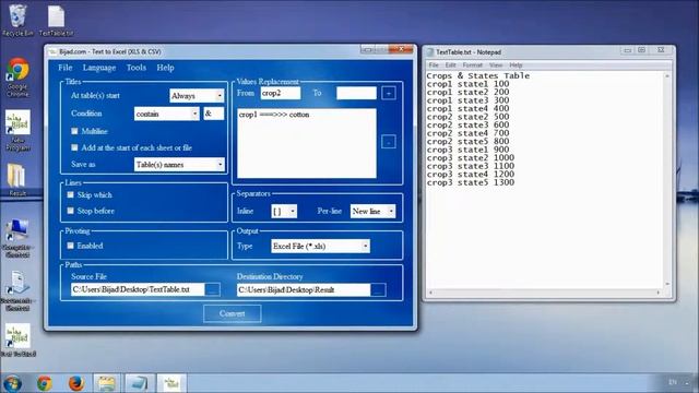 Bijad.com - Text to Excel Converter (Free) - Values Replacement Section смотреть онлайн