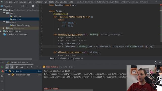 Basic of python unittest - How to success passed your test cases in python unittest смотреть онлайн
