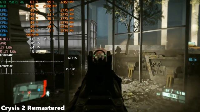 Crysis Remastered Trilogy GTX 750 Ti Benchmark Test смотреть онлайн