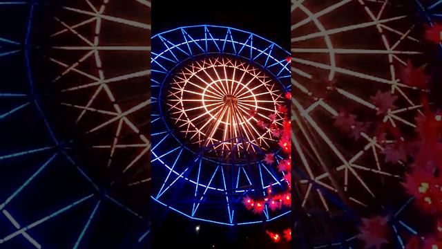 Колесо обозрения...ночная иллюминация...г. Гродно смотреть онлайн