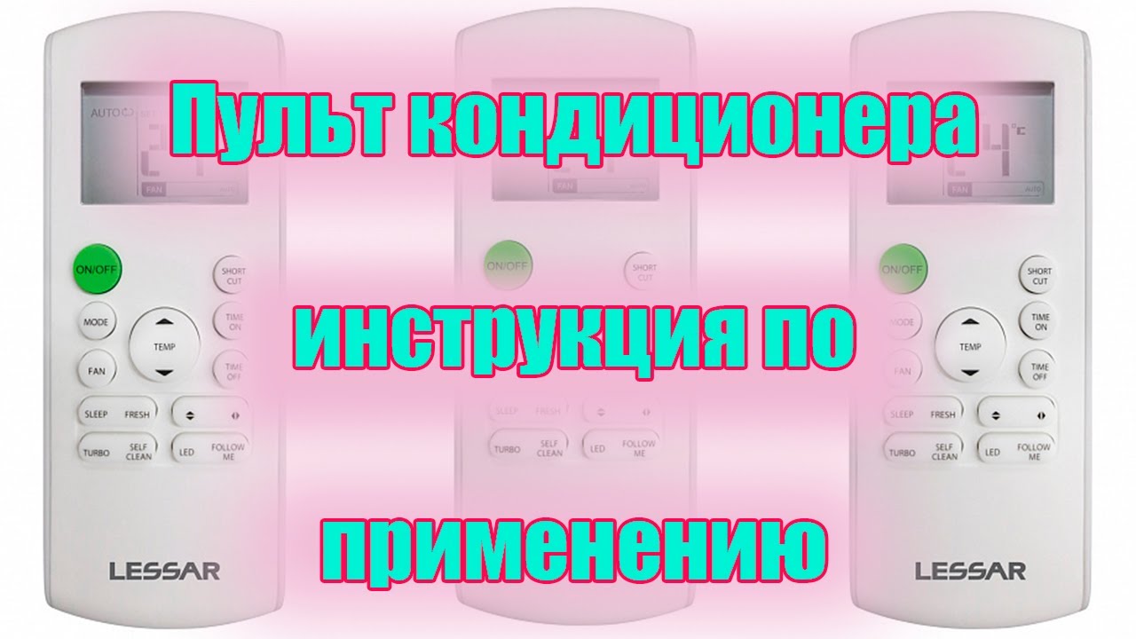 Пульт кондиционера - инструкция по применению. Расшифровка всех кнопок и функций управления