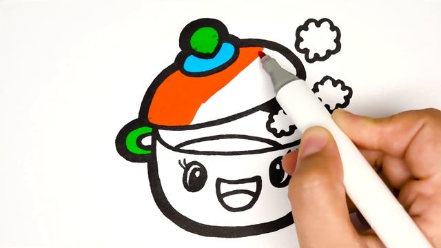 Drawing Toy Pot for Kids | Рисование кастрюля для детей | วาดหม้อของเล่นสำหรับเด็ก | Art Box смотреть онлайн
