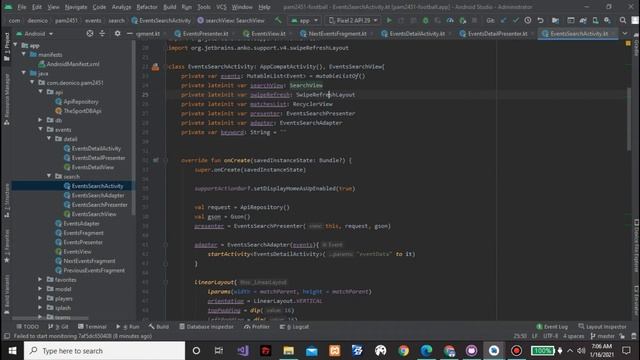 Football Api Android Studio смотреть онлайн