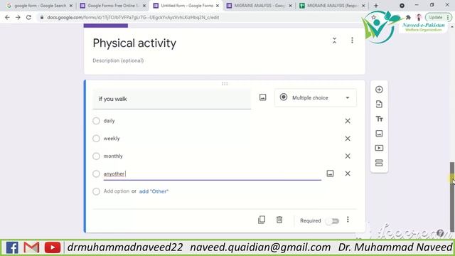 Google Forms | Online questionnaire form for data research | Lecture 119 | Dr. Muhammad Naveed смотреть онлайн