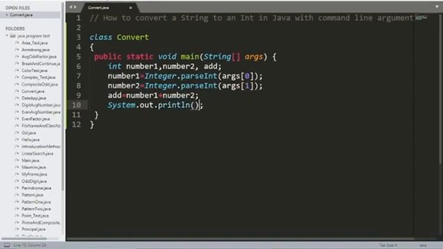 How to convert a String to an Int in Java___ Command line Argument__ Integer.parseInt() method смотреть онлайн
