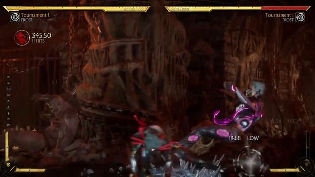MK11 Frost-byte 40% armor break corner combo смотреть онлайн