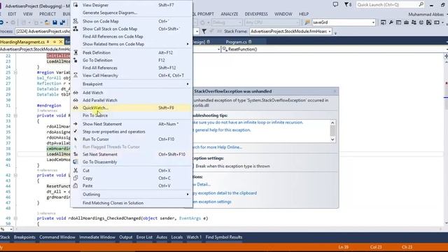 An Unhandled exception of type 'system.stackoverflowexception' occurred in mscorlib.dll смотреть онлайн