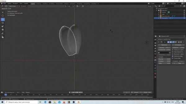 как просто сделать цветок за 3 минуты в Blender 2.8 в 2020
