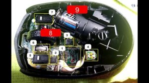 Сломалось колесо прокрутки. Простой ремонт беспроводной мыши.  Внутреннее устройство Logitech M170