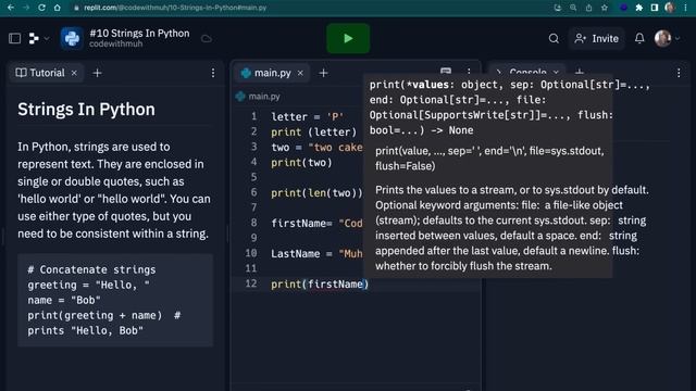 Python Strings | Python Course 2023 - #10 смотреть онлайн