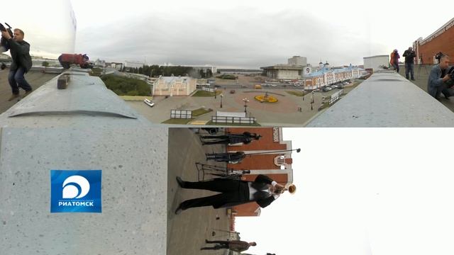 Видео 360°. Трубач на крыше: как томский музыкант будил сонный город смотреть онлайн