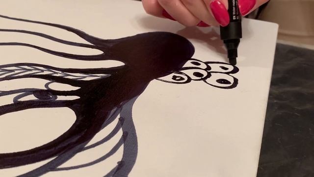 ДУДЛ картина своими руками переходит на стену! Интуитивное рисование смотреть онлайн