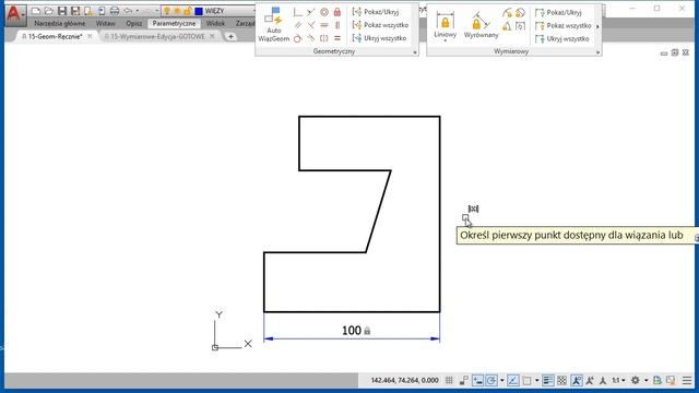 Kurs AutoCAD - #1 Parametryczny rysunek 2D смотреть онлайн