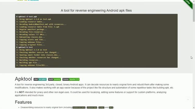 Apktool: A tool for reverse engineering Android apk files смотреть онлайн