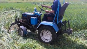 Самодельный минитрактор с роторной косилкой