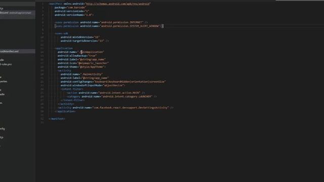 react-native-barcodescanner | Setup смотреть онлайн