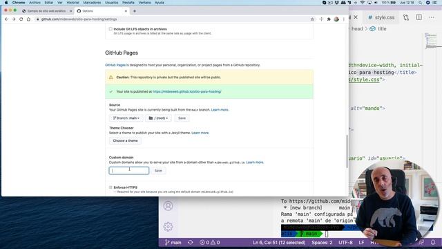 Hosting gratuito con GitHub Pages y dominio personalizado смотреть онлайн