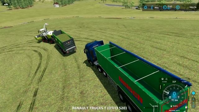 Harvesting grass silage, mowing meadow grass | Erlengrat Farm | Farming simulator 22 | Timelapse #7 смотреть онлайн