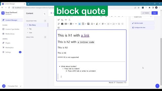 CKEditor 5 in Strapi 4 смотреть онлайн