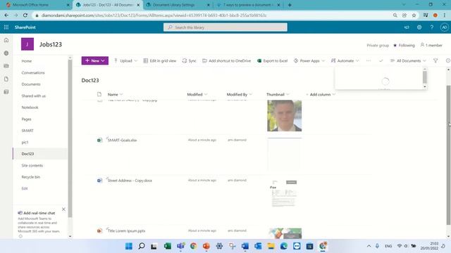 How to see a preview of a file or image in a SharePoint document library ? смотреть онлайн