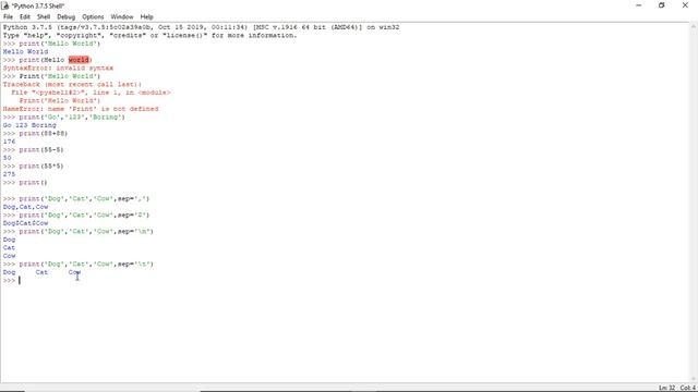 PRINT FUNCTION OR print() IN PYTHON 3: Python Tutorial for an absolute beginner #1 смотреть онлайн