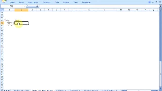 Excel: Today and Now Functions смотреть онлайн