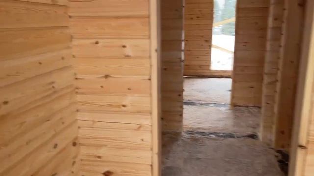 Деревянный дом. Строительство деревянного дома . Сборка домокомплекта смотреть онлайн