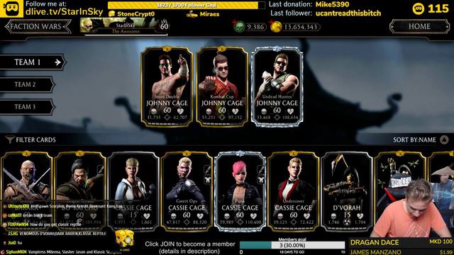 Mortal Kombat Mobile Live Stream. Let's Find Some Awesome Teams! New DLive Chest. смотреть онлайн
