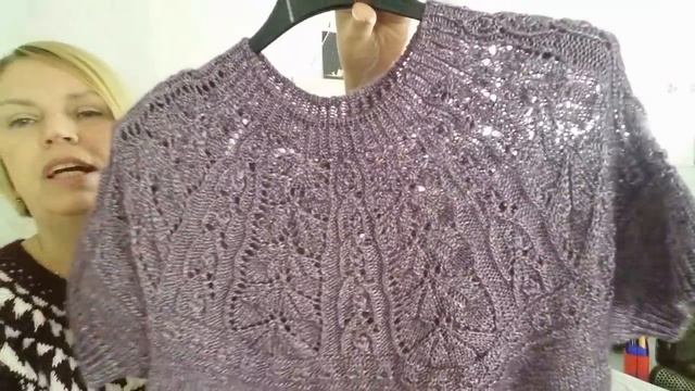 Летняя футболка с ажурной кокеткой/ Кофта с японской кокеткой/Летняя кофточка, ажурная кокетка смотреть онлайн