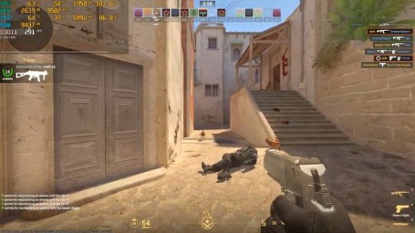 i5 13600K & RTX 3070 Ti | CS2 Mirage DM | Low settings | 1920x1080, 1280x1024