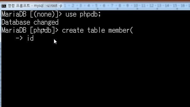 [PHP 프로그래밍 2018년 41강] MySql 데이터베이스 member 테이블 만들기 복습 смотреть онлайн