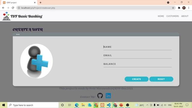Web Development and Designing || Task-1 || Basic Banking System || GRIP@The Sparks Foundation смотреть онлайн