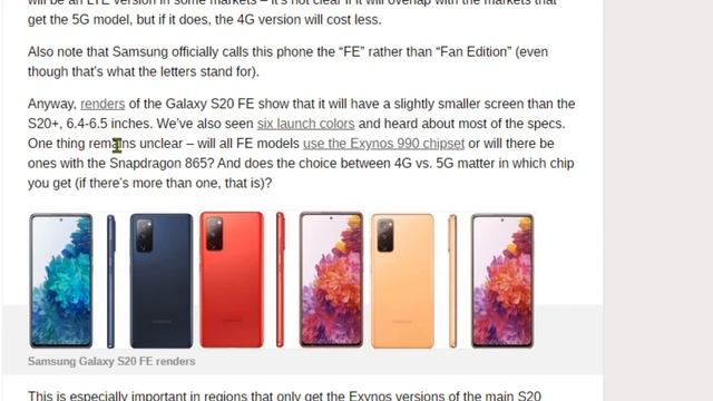 Samsung S20 fan edition S20 (FE) Model Launched September 2020 смотреть онлайн