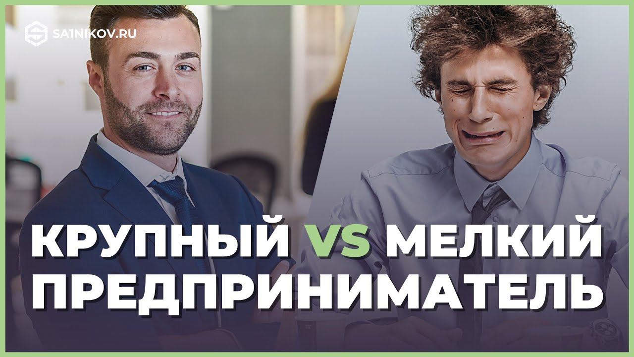 Отличие мелкого предпринимателя от крупного бизнесмена смотреть онлайн