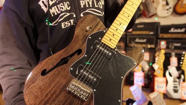 Fender Modern Player Thinline Deluxe Telecaster Electric Guitar Review at Derringers Music смотреть онлайн